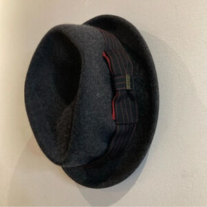 DELUX 57 cms 100% Wool Fedora Style Ribbon Decorated  Hat